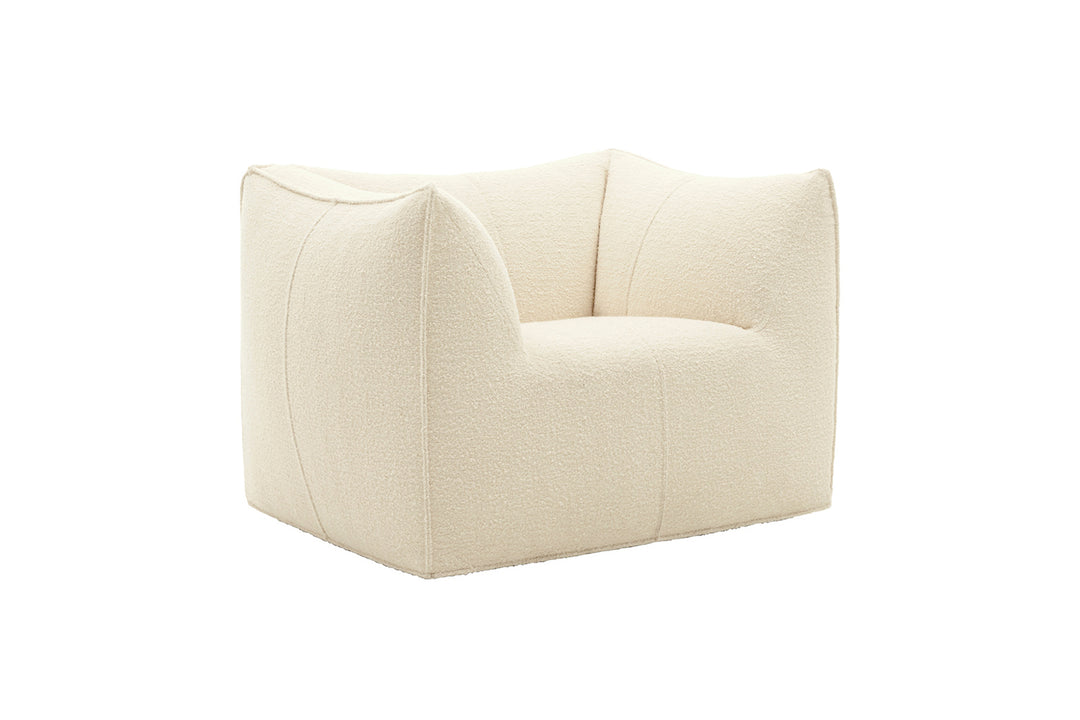 B-and-B-bebitalia-LeBambole-White armchair on a white background