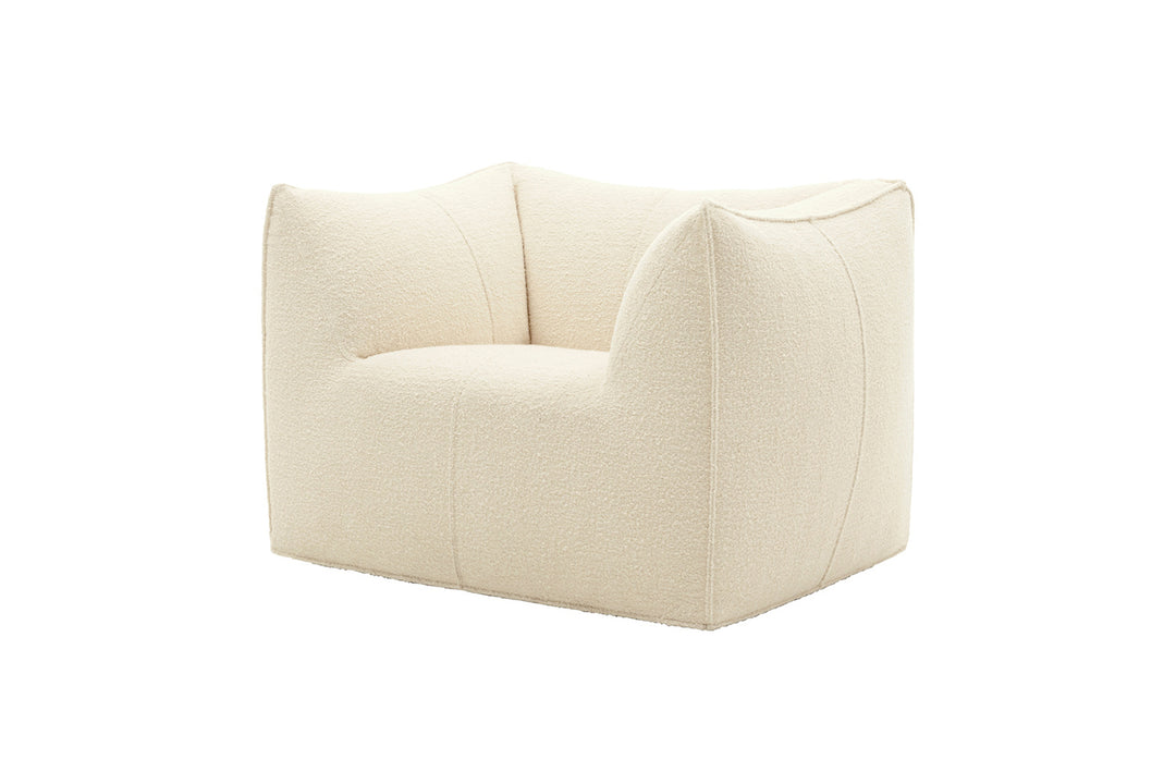 B-and-B-bebitalia-LeBambole-White armchair on a white background