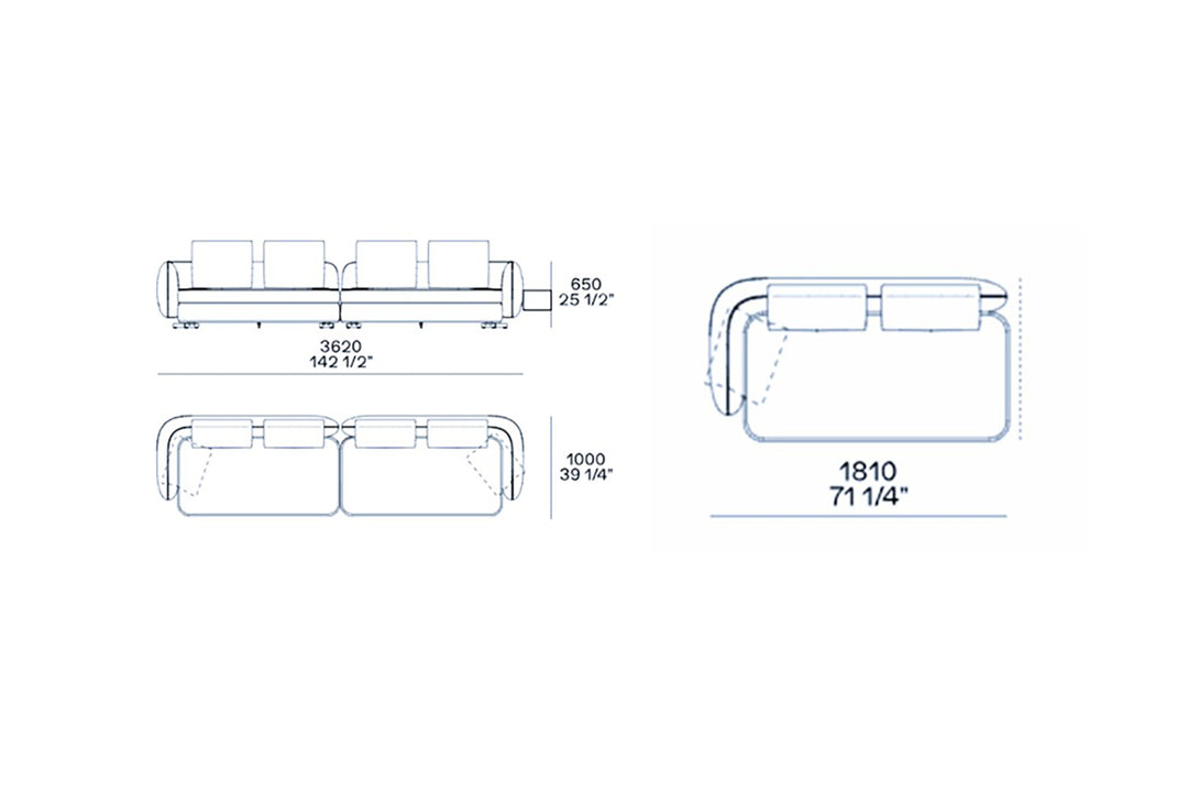 FluidSculpt Sofa (Sectional)